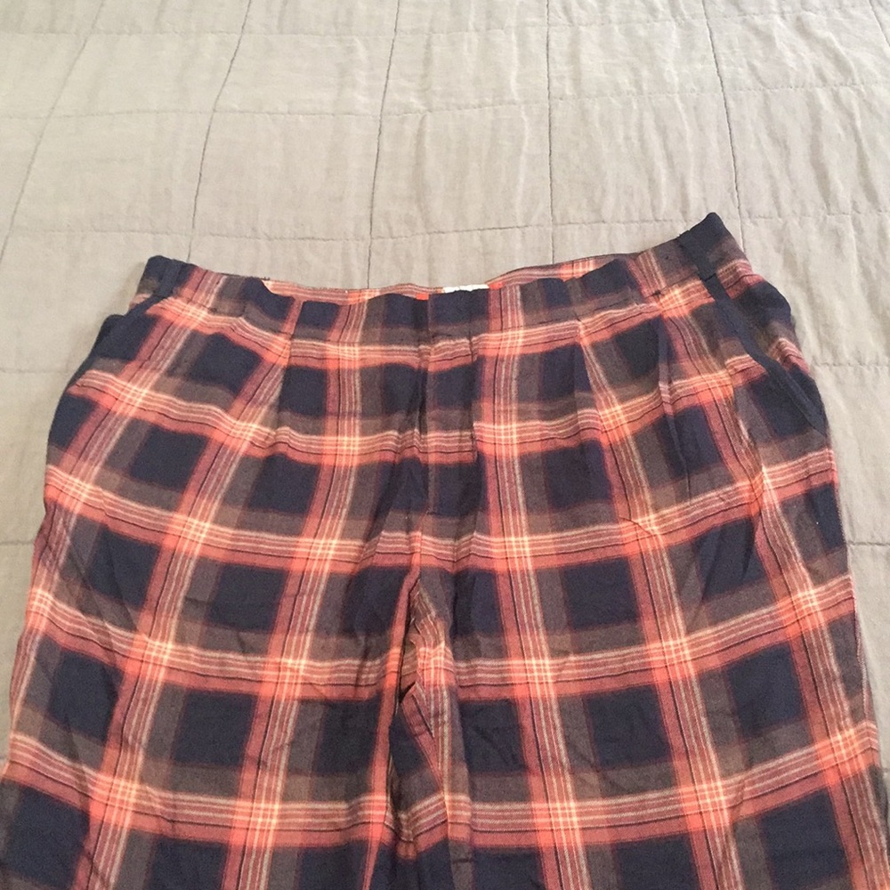 Euc cartonnier Anthropologie plaid pants 10